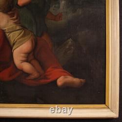 Grand tableau ancien huile sur toile peinture italienne art 17ème siècle