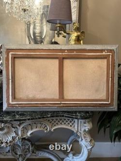 Grande Huile Sur Toile Ancienne Signée Représentant Un Bouquet De Fleurs