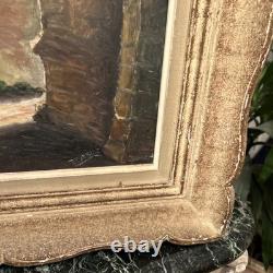 Huile Sur Panneau Ancienne Signée Représentant Une Ruel