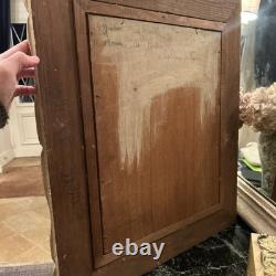 Huile Sur Panneau Ancienne Signée Représentant Une Ruel