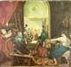 Huile Sur Toile Ancienne D'après Le Tableau De Diego Velasquez Les Fileuses