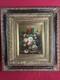 Huile Sur Panneau Bouquet De Fleurs Sign&eacute;e Kloppe Cadre Ancien 53x47 Cm