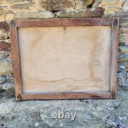 Huile sur toile ancien Marine Voilier Signé