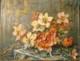 Huile Sur Toile Ancienne Bouquet De Fleurs Attribu&eacute; &agrave; Edmond Staiger Xixe