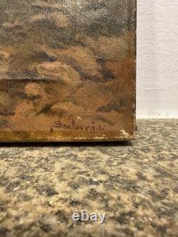 Huile sur toile début XXe signée ancienne école Espagnole scène de genre