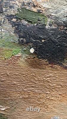 Jacques Petit (1925-2019) Tableau ancien signé huile Post Impressionniste Marine