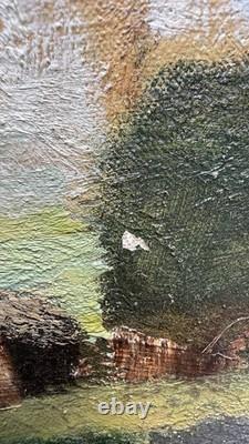 Jacques Petit (1925-2019) Tableau ancien signé huile Post Impressionniste Marine