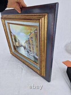 Jean-Claude Campana Venise matin Illuminé tableau Ancien Huile Sur Toile