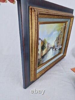 Jean-Claude Campana Venise matin Illuminé tableau Ancien Huile Sur Toile
