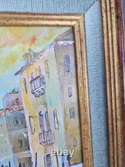 Jean-Claude Campana Venise matin Illuminé tableau Ancien Huile Sur Toile