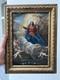 L'assomption De La Vierge, Peinture Huile Sur Toile Ancienne Xviiie Siècle 18e