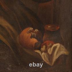 Le Guitariste Tableau Ancien Huile sur Toile Italie du XIXe Siècle Original