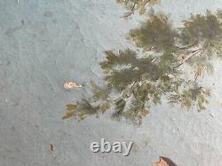 Le Monna, Millau, Aveyron, Huile Sur Toile, Tableau Ancien, Peinture, Début XXe