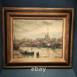 Lebourgeois Tableau Ancien Huile Sur Toile, Peinture