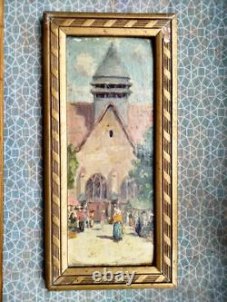 Léopold Smétana tableau ancien huile sur toile signé