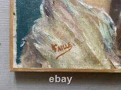 Louis FAILLE (1878-1964), femme alanguie, huile sur toile, tableau ancien signé