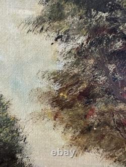 Lucien HENRY (1850-1896) Ancienne huile sur toile École de Barbizon Australie