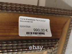 MARIE MADELAINE TABLEAU Ancien Peinture Sur Bois Femme 99TAB 12/01