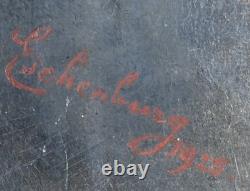 Marianne von Eschenburg Peinture Ancienne Portrait Jeune Fille Signé 1923/1925