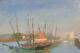 Marine Ancienne Huile Sur Toile Signature Post Impressionnisme Bretagne
