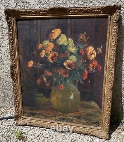Octave Guillonnet (1872-1967) Tableau Ancien signé Huile sur toile HST