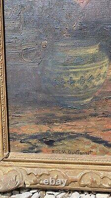 Octave Guillonnet (1872-1967) Tableau Ancien signé Huile sur toile HST