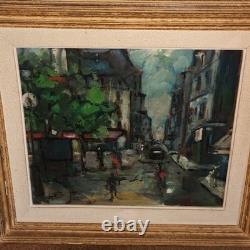 Originale huile sur isorel ancienne encadrée signée Acker