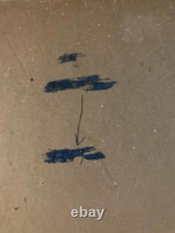 Painting Peinture Huile Sur Carton Abstrait A Identifier Abstraction 1960 Ancien