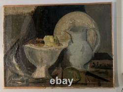 Painting Peinture Huile Sur Toile Début XXe 1930 Ancien Art Old Nature Morte