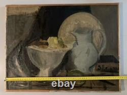 Painting Peinture Huile Sur Toile Début XXe 1930 Ancien Art Old Nature Morte