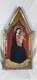 Panneau Ancien Vierge &agrave; L'enfant J&eacute;sus Peinture Religieuse Retable Renaissance