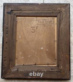 Paul Bazé (1901-1985) Tableau ancien signé Huile sur bois Peintre Bayonne