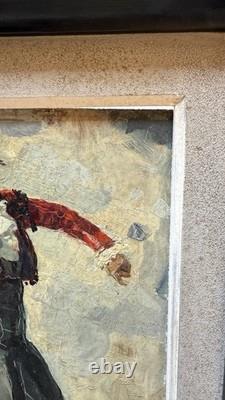 Paul Bazé (1901-1985) Tableau ancien signé Huile sur bois Peintre Bayonne