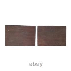 Peinture Ancienne Huile Sur Bois Paysage Arbres, Pêche Tableau Signé