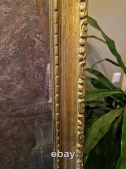 Peinture Ancienne, Huile Sur Toile Encadrée Représentant Une Scène Galante
