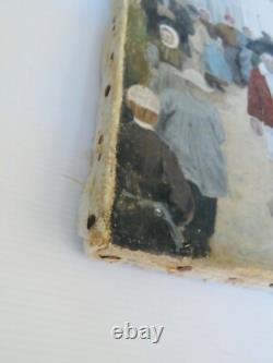 Peinture Ancienne Huile Sur Toile, Mariage Breton Au Xix° Siècle