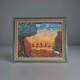 Peinture Ancienne Huile Sur Toile Paysage Campagne Agriculteurs Diaz Ojeda 1963