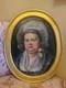 Peinture Ancienne, Huile Sur Toile Portrait De Femme Xix &Egrave;me S