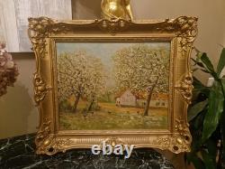 Peinture Ancienne Huile Sur Toile Poule Signée Adolphe POOT