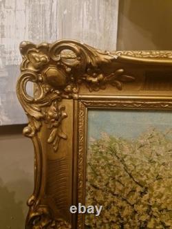 Peinture Ancienne Huile Sur Toile Poule Signée Adolphe POOT