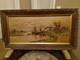 Peinture Ancienne Huile Sur Toile Représentant Un Paysage