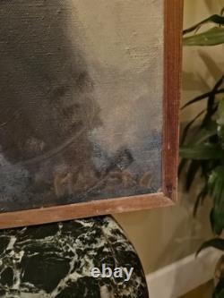 Peinture Ancienne Huile Sur Toile Signée