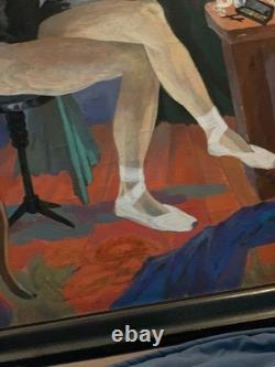 Peinture Ancienne Huile Sur Toile Signee Alexei Krassavine Peintre Russe