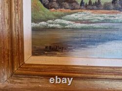 Peinture Ancienne, Huile Sur Toile Signée Boillot. Peintre Franc Comtois