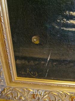 Peinture Ancienne, Huile Sur toile Nature Morte Encadrée Et Signée