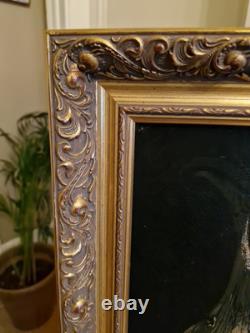 Peinture Ancienne, Huile Sur toile Nature Morte Encadrée Et Signée