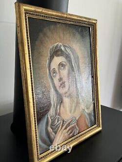 Peinture Ancienne/huile Sur Bois/fin 18ème/old painting/38,5x30cm