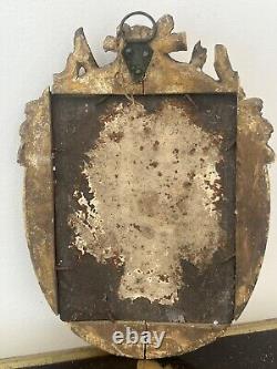 Peinture Ancienne/huile Sur Bronze/17eme Siècle/homme Barbue/23x17cm