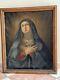 Peinture Ancienne/huile Sur Toile Madonne Milieu 18ème/old Painting/93x76cm