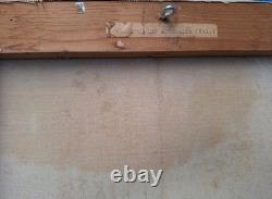 Peinture Ancienne huile sur toile Provence paysage Vieux Moulin à Verbier